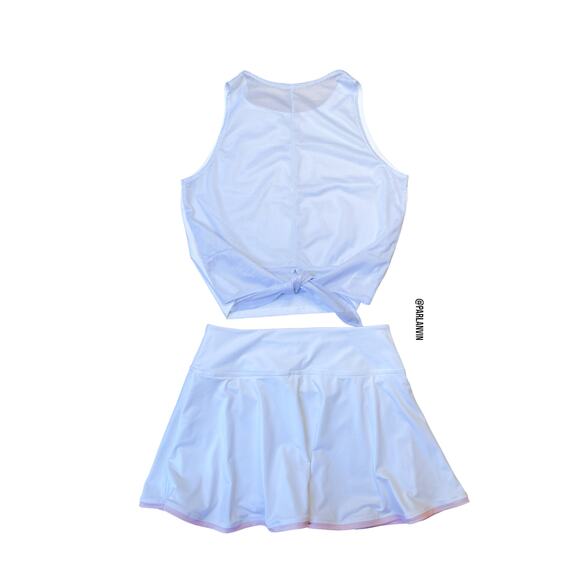 Ace Athletics Exercise Workout Tennis Athletic Skirt Skort White Size S NWOT - Picture 1 of 7